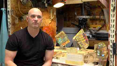 杰克·斯托姆斯的光学玻璃雕刻