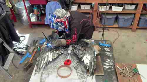 金属艺术创意过程