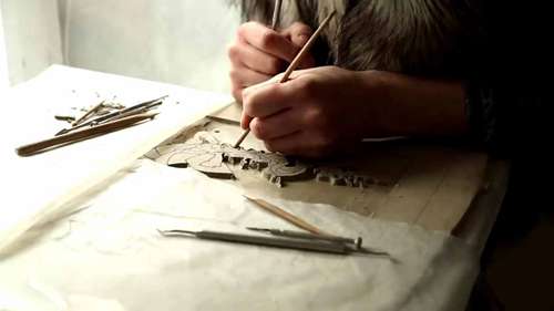 浅浮雕黏土壁画