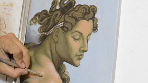 米开朗基罗壁画技巧