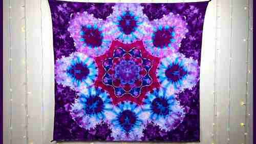 曼荼罗挂毯扎染教程