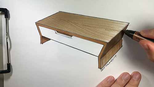 如何在草图中模拟木纹