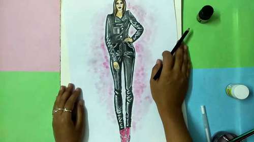 皮革手绘渲染 2