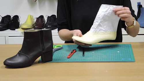 鞋样制作——带拉链的及踝靴