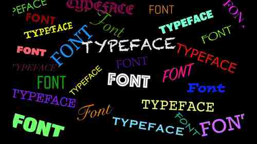 字型与字体之间的区别