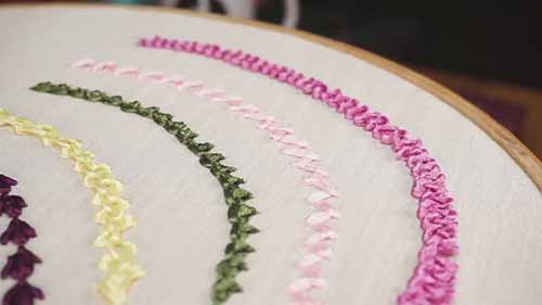 神奇的丝带绣针法