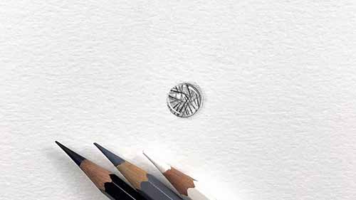 黑发晶手绘效果图