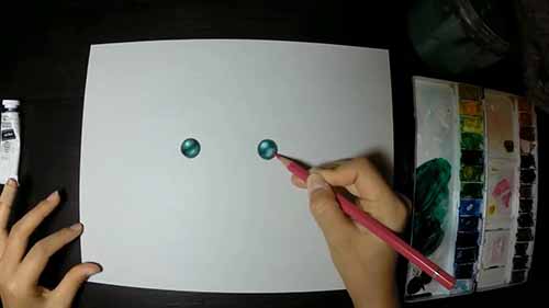 手绘大溪地黑珍珠