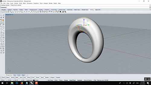 犀牛3D建模基础教程 戒指03