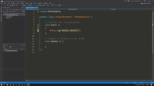 在Unity中制作视频游戏——编程