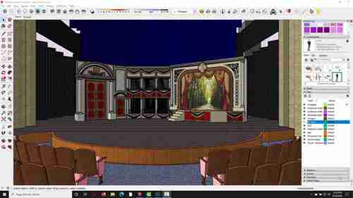 如何使用SU Podium渲染舞台设计