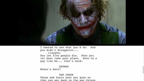 《黑暗骑士》审讯场景