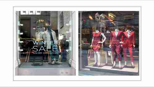 商店橱窗的三种类型
