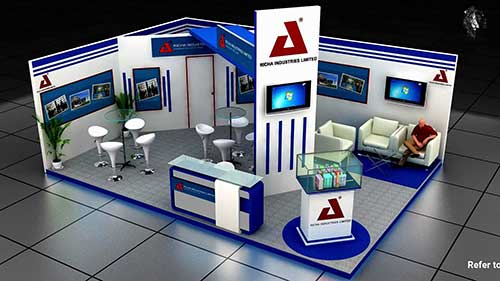 贸易展览摊位设计案例欣赏