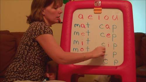 辅元辅字母组合的拼读练习