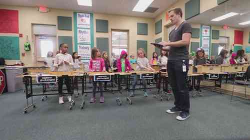 一年级奥尔夫音乐课