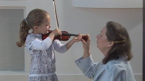 小提琴握弓训练