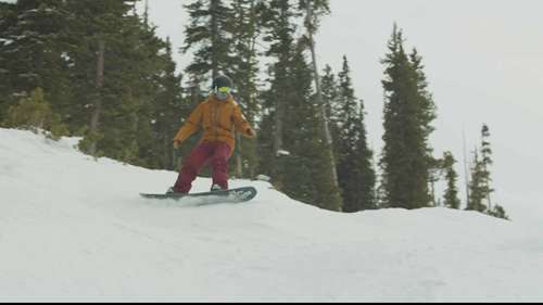 中级单板滑雪的训练