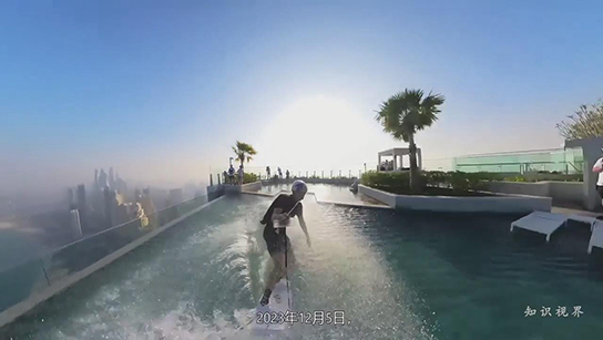 震撼人心的滑水跳伞